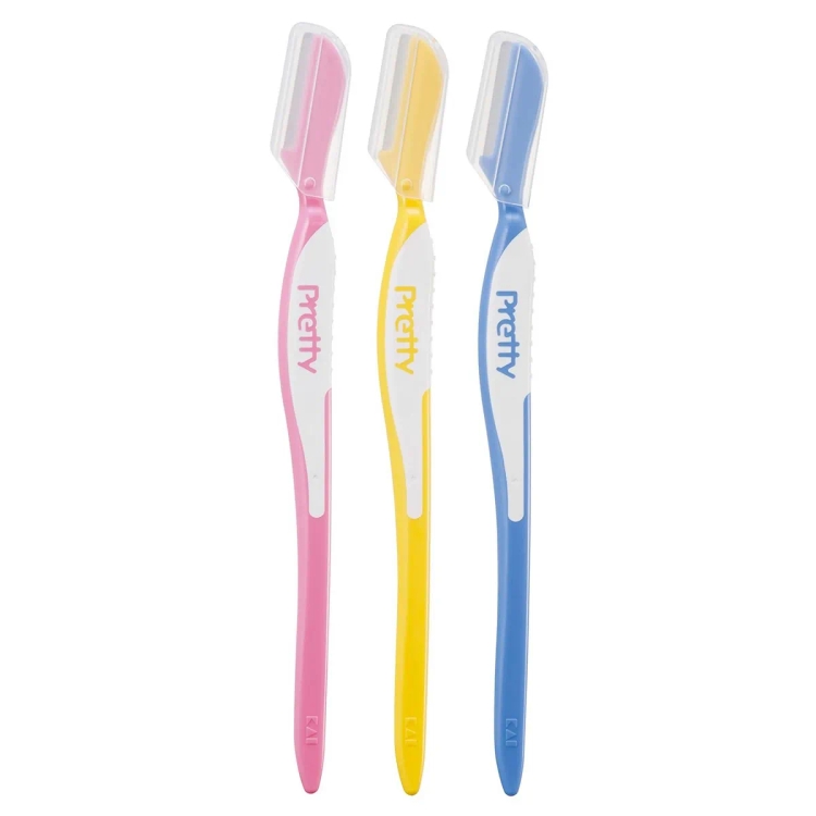 Kai Can Eyebrow Razor For Women 3 Pcs