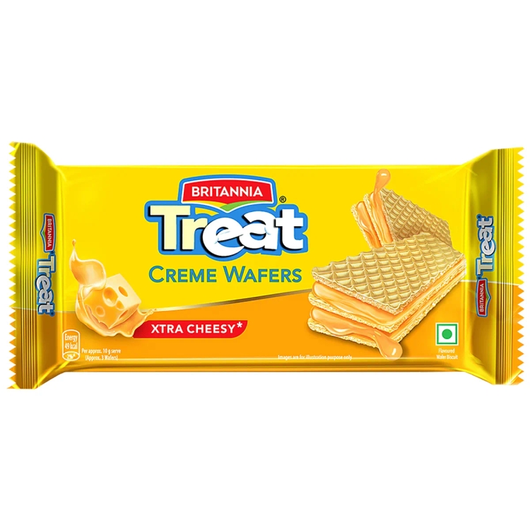 Britannia Treat - Cheese Flavoured Wafer Biscuit, 34g