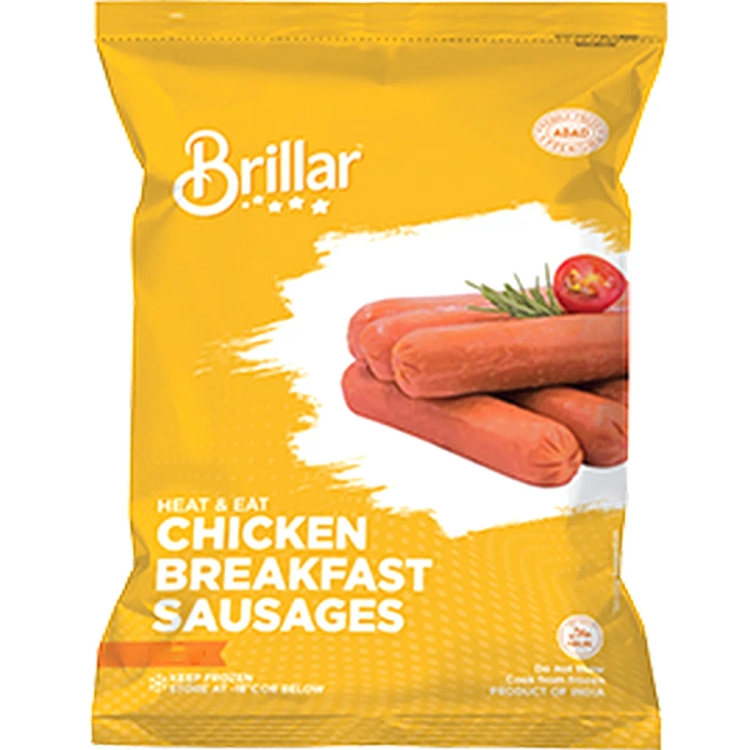 BRILLAR CHICKEN BREAKFST SAUSAGES 500G