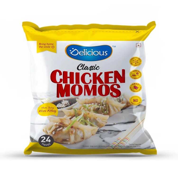 Delicious Classic Chicken Momos 500gm