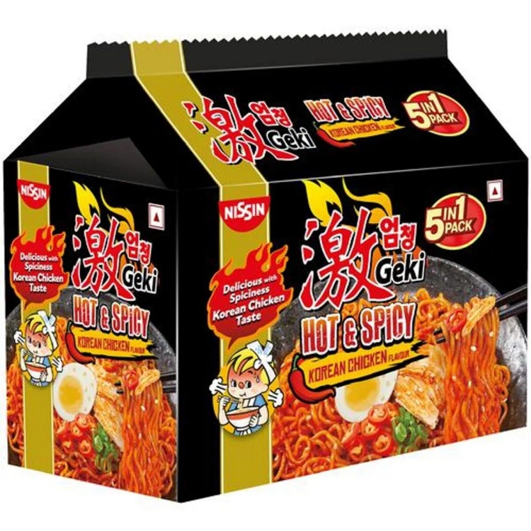 Nissin Geki Hot & Spicy Kore Chicken Noodles 400G