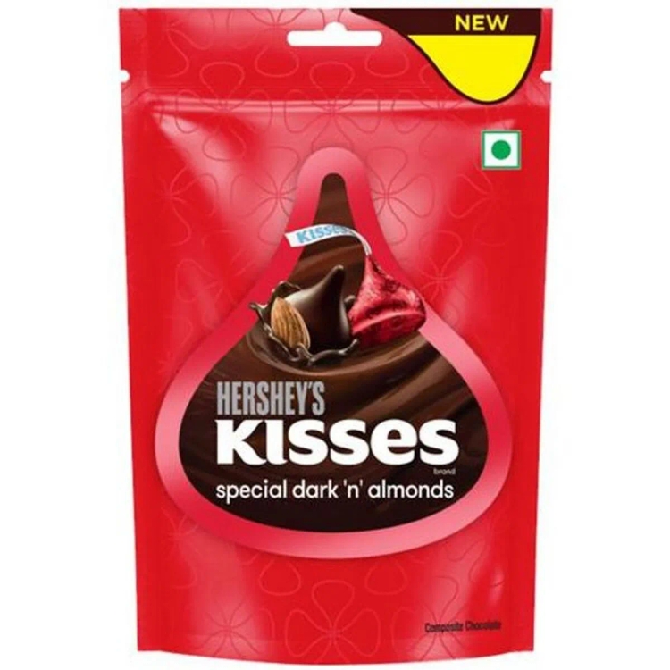 Hersheys Kisses Special Dark 'N' Almonds Chocolate 100.8 G