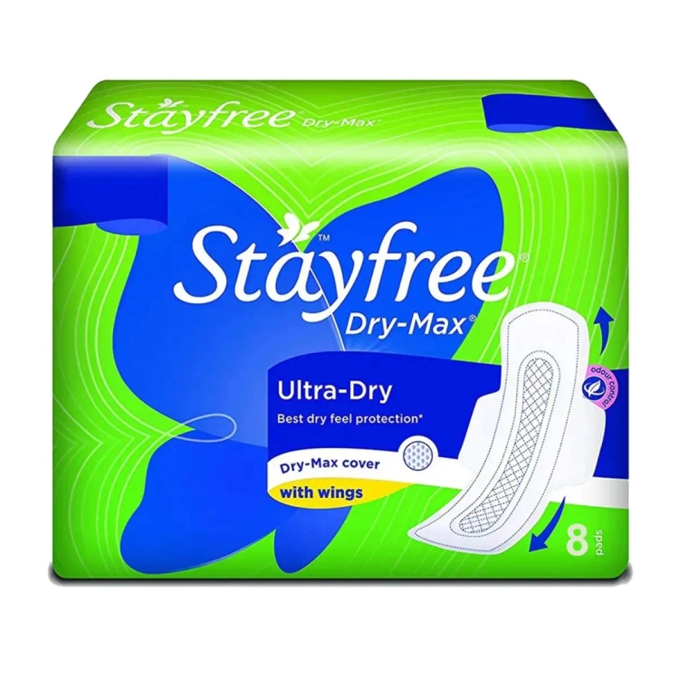 Stayfree Sanitary Pad UltraThin Dry-Max 8s