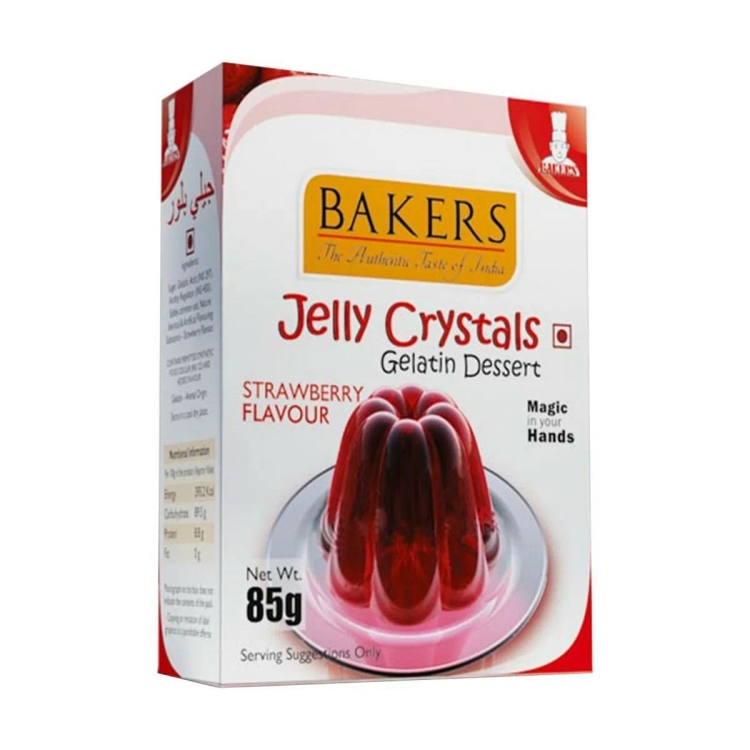 Bakers Jelly Crystals Strawberry 85G