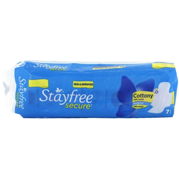Stayfree Secure Sanitary Pad Cottony Regular 6S