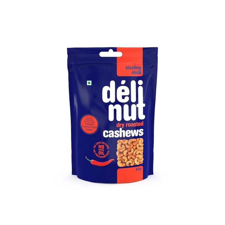 Delinut Cashew Sizzling Chilli 80G