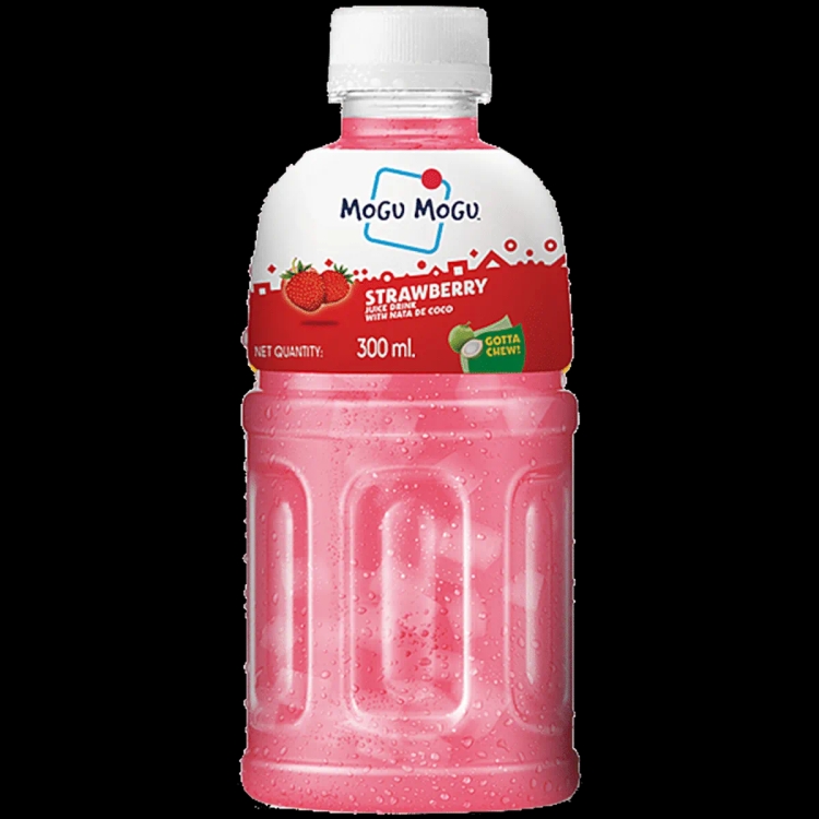 Mogu Mogu Strawberry Juice Nata De Coco 300ml