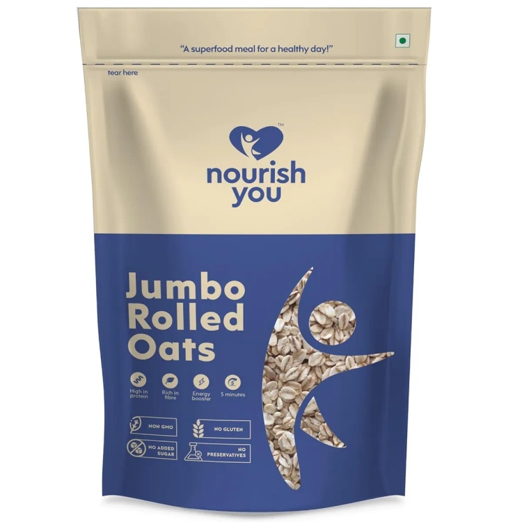 Nourish You Jumbo Rold Oats 500G