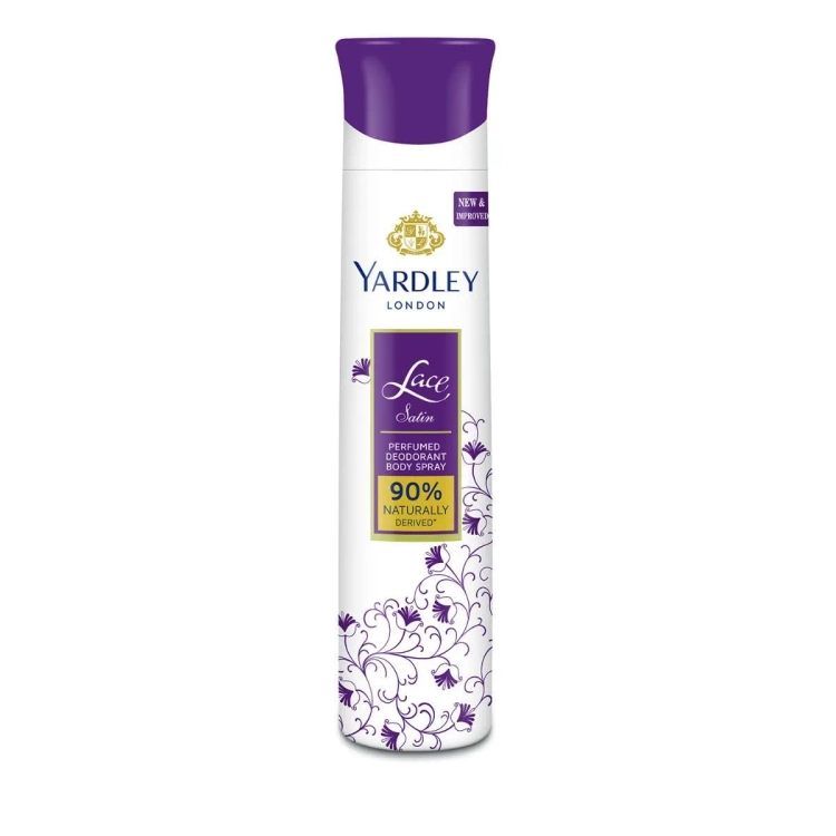 Yardley Womens Deo Lace Satin 150ml