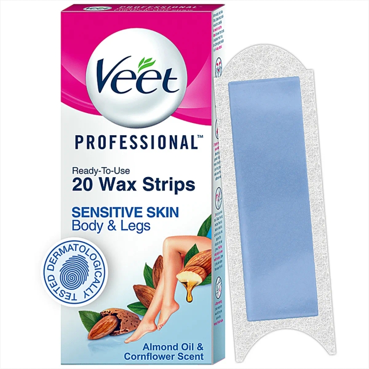 Veet Wax Strip Easy Grip Sensitive Skin 20S