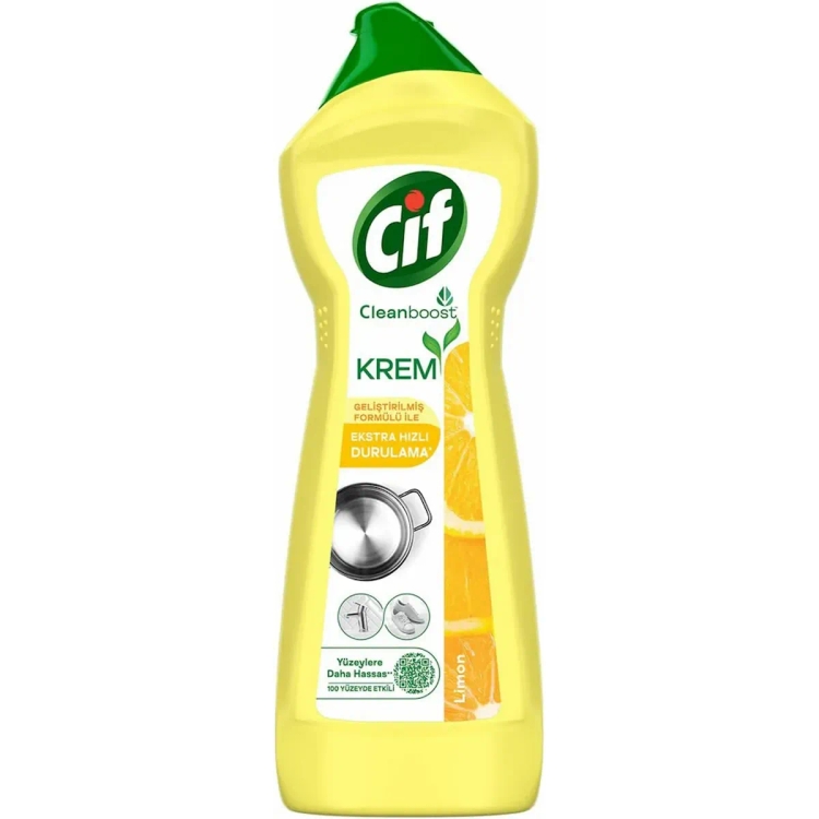Cif Cleanboost Cream Lemon 750Ml