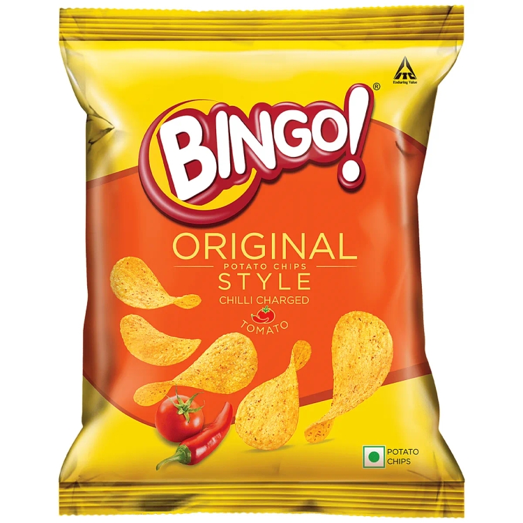 Bingo! Original Style Potato Chips - Chilli Charged Tomato, 21 g