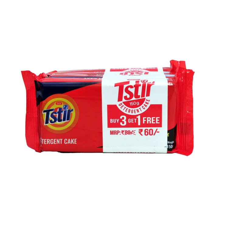 Lulu T-stir Detergent cake 150g x (3+1)