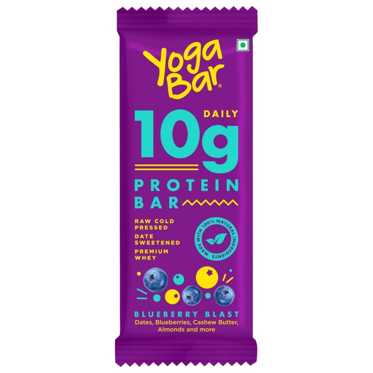 Yogabar 10g Protein Bar Blueberry Blast 50g