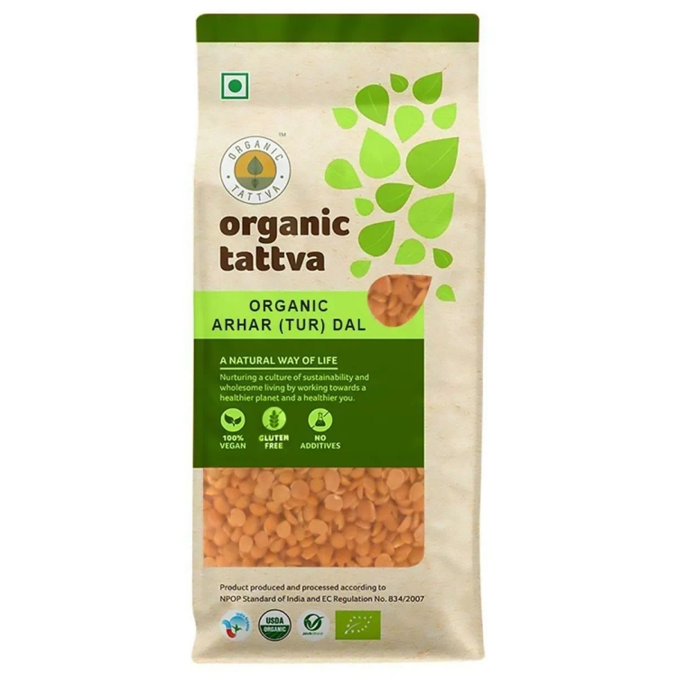 Organic Tattva, Organic Arhar( Tur) Dal, 1Kg