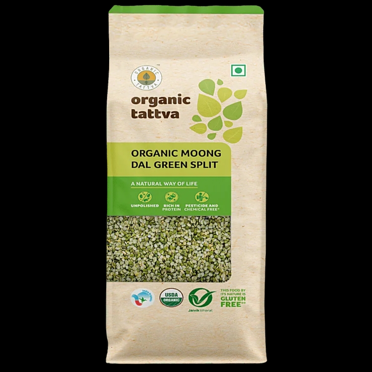 Organic Tattva Organic Moong Dal Green Split 500g