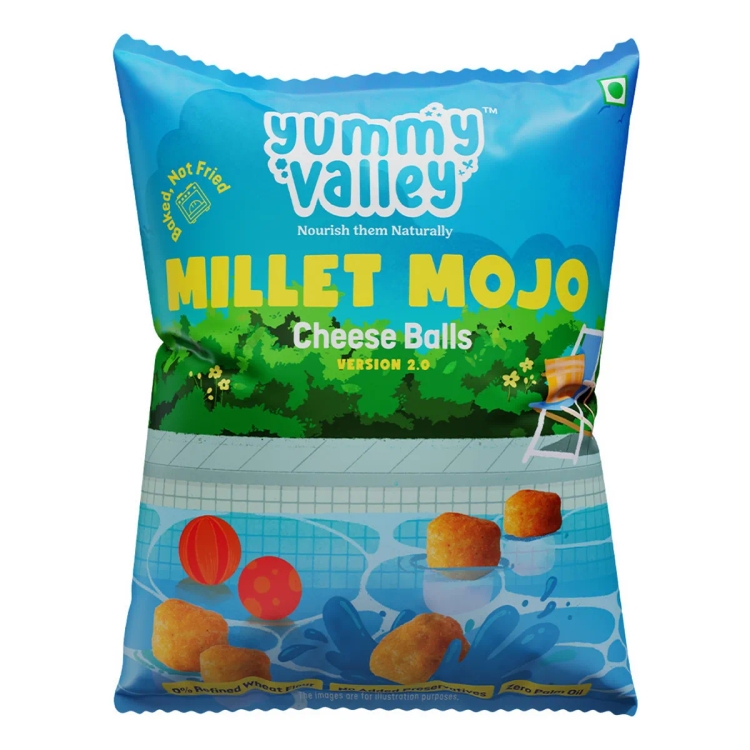 Yummy Valley Millet Mojo Cheese Balls 25G