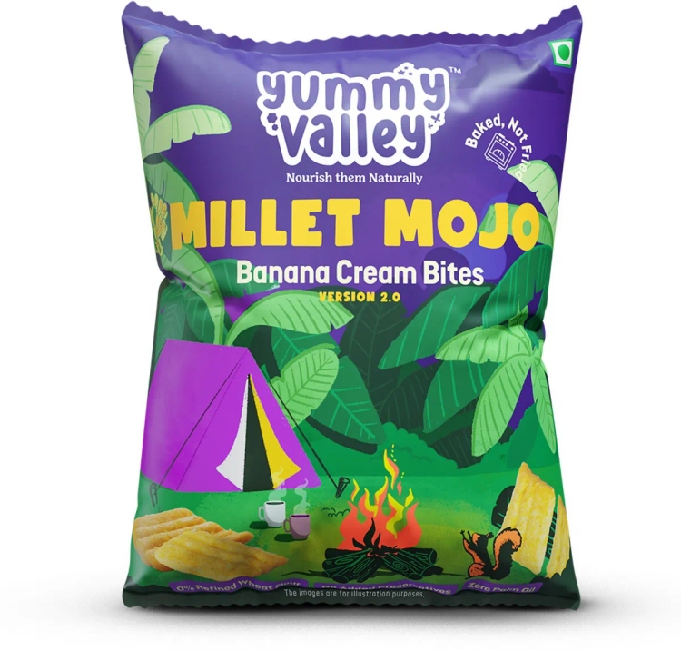 Yummy Valley Millet Mojo Banana Cream Bites 25G