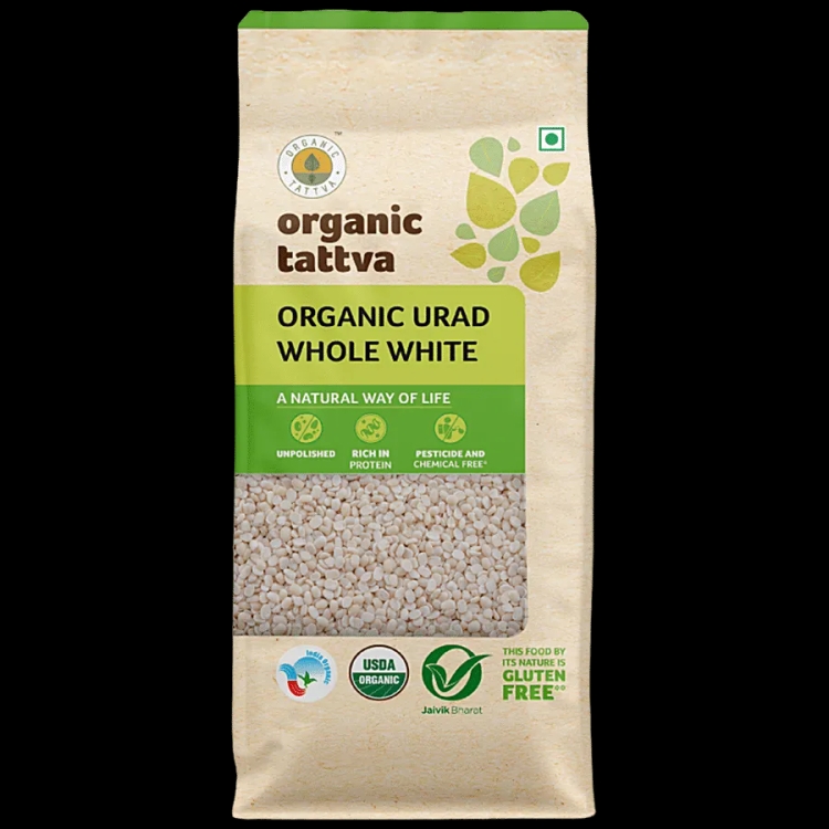 Organic Tattva Organic Urad Dal Whole White 500g