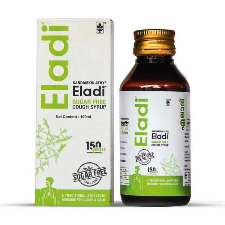 Kandamkulathy Eladi Cough Syrup Sugar Free 100Ml