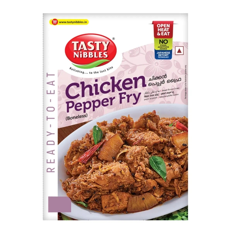 TASTY NIBBLES CHICKEN PEPPER FRY 200GM