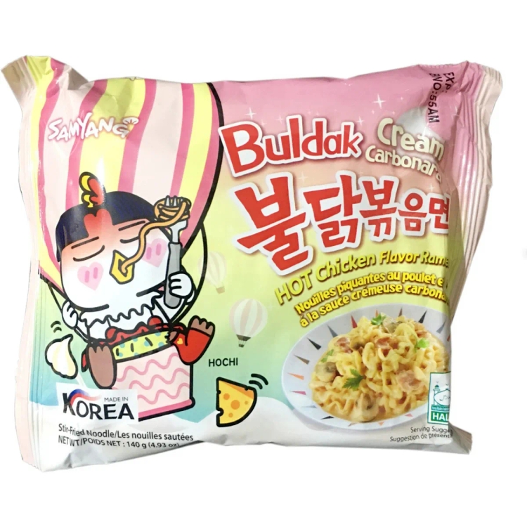 Samyang Buldak Cream Carbonara Hot Chicken Flavor Ramen 140g