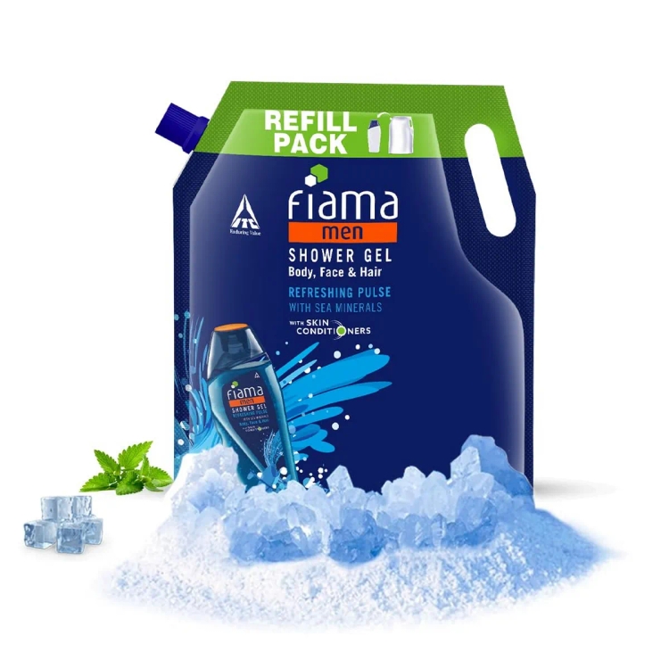 Fiama Men Refreshing Pulse Shower Gel 1.5L Pouch