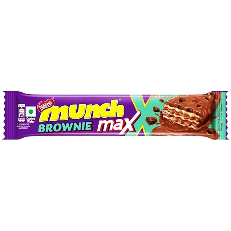 Nestle Munch Brownie Max - Coated Wafer, 40g