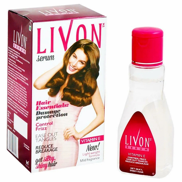 Livon Smoothening Serum Vitamin E With Avocado & Almond Oil 100 Ml