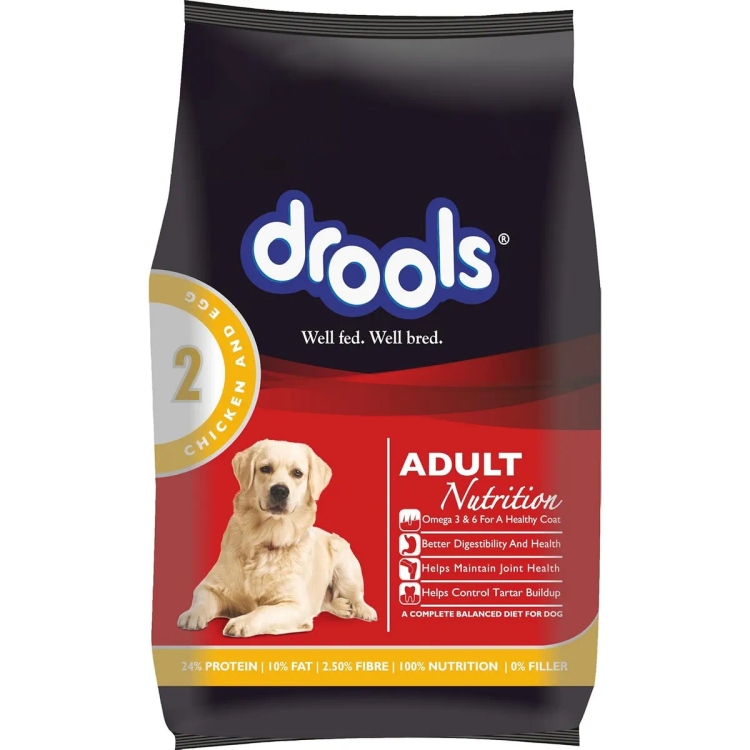 Drools Adult Dog Food, Chicken and Egg, 400 g