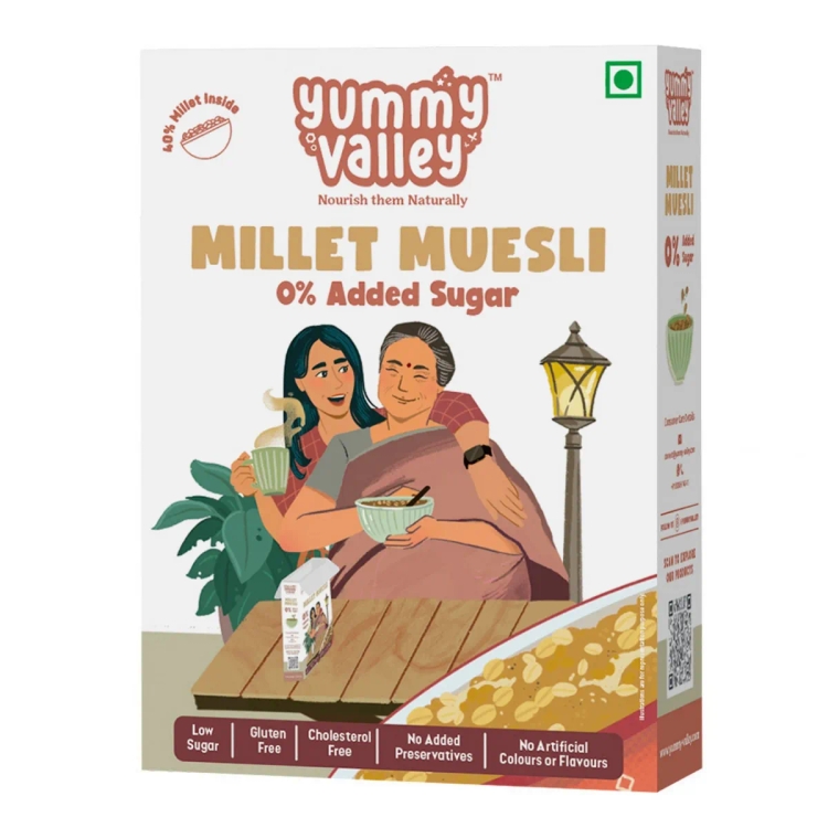 Yummy Valley By Yummy Valley Millet Muesli – No Added Sugar  280G