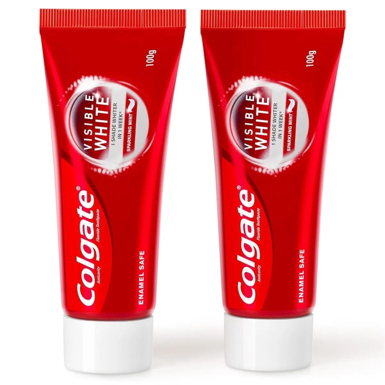 Colgate Tooth Paste Visible White 100G +100G