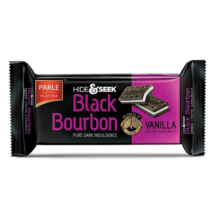 Parle Hide & Seek Vanilla Black Bourbon Biscuit 100G