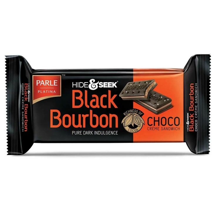 Parle Hide and Seek Chocolate Black Bourbon Biscuit 100g