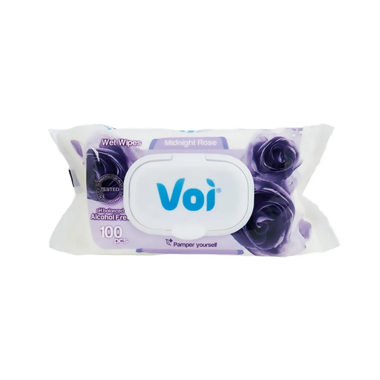 Voi Wet Wipes Midnght Rose 100S