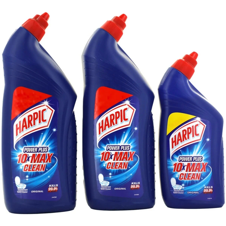 Harpic Power Toilet Cleaner Original 1Litre 2s + Free