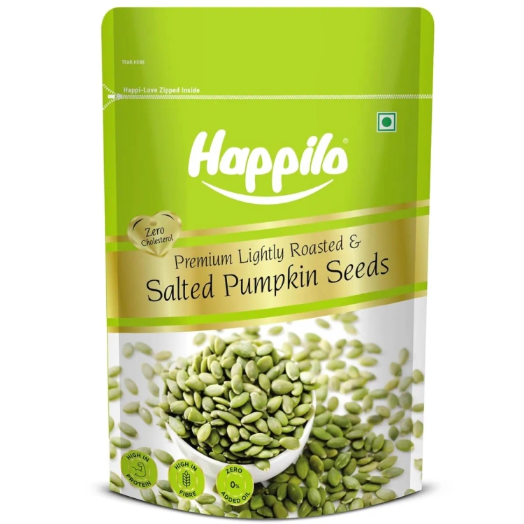 Happilo Premium Lightly Salted & Roasted Pumpkin Seeds 200g