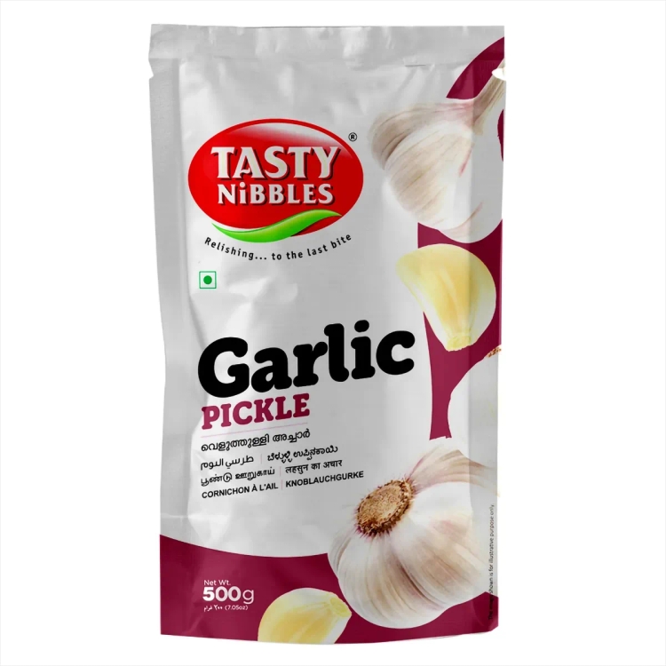 Tasty Nibbles Garlic Pickle Pouch 500gm 
