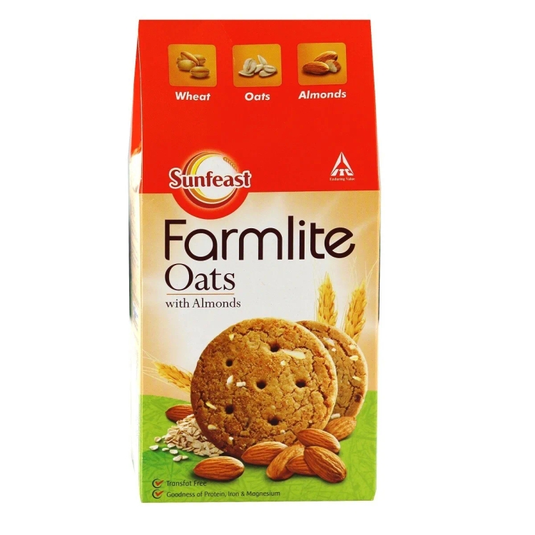 Sunfeast Farmlite Oats & Almonds Buscuit 150G