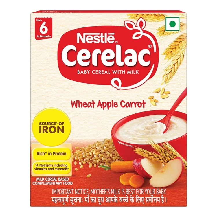 Cerelac Stage 1 Wheat Apple Carrot Zero Sugar 300g