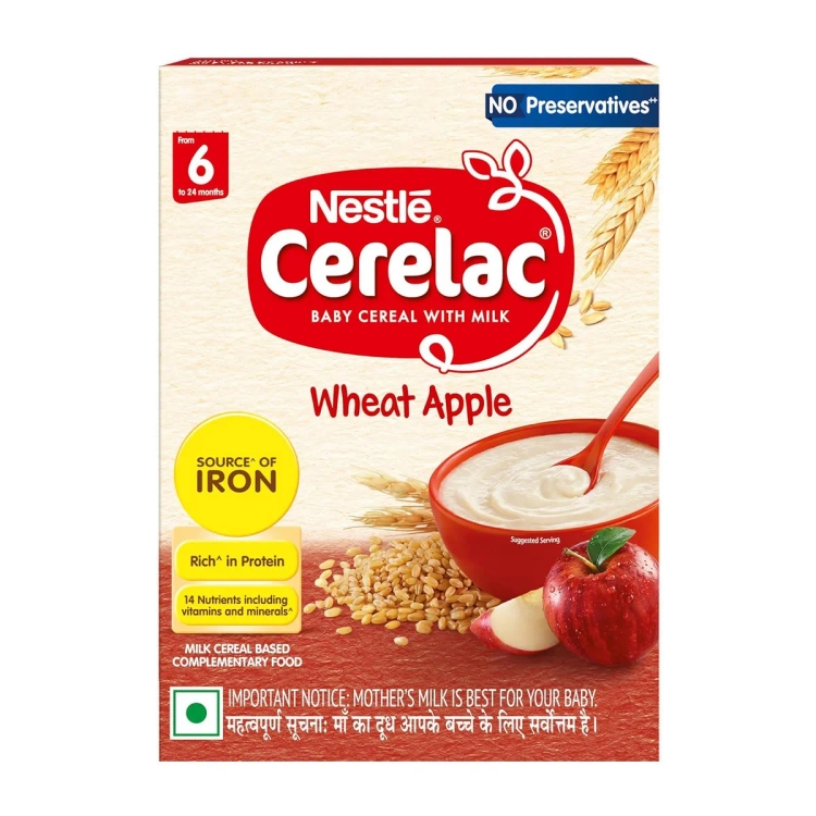 Cerelac Stage 1 Wheat Apple Zero Sugar 350g