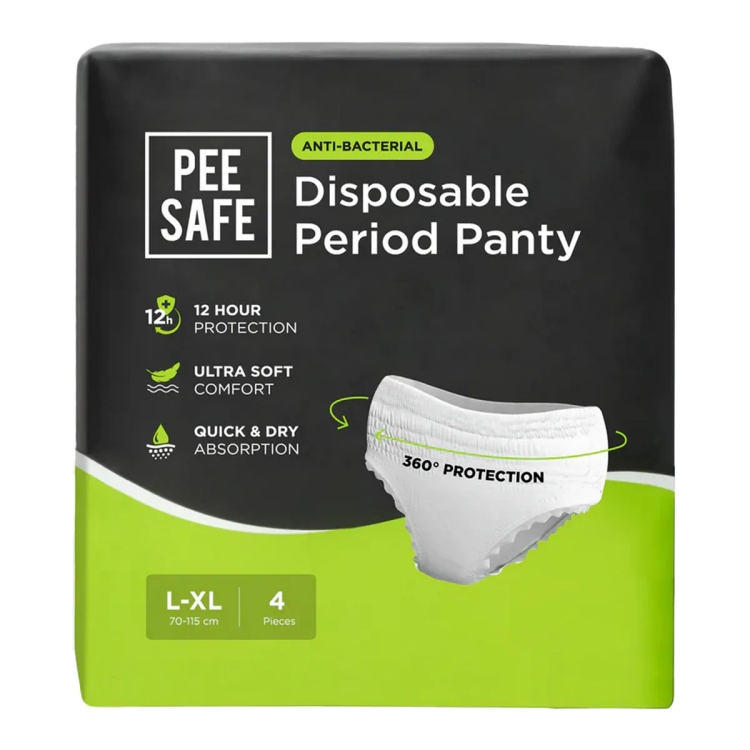 Pee Safe Disposable Period Panty (L-Xl) 4'S