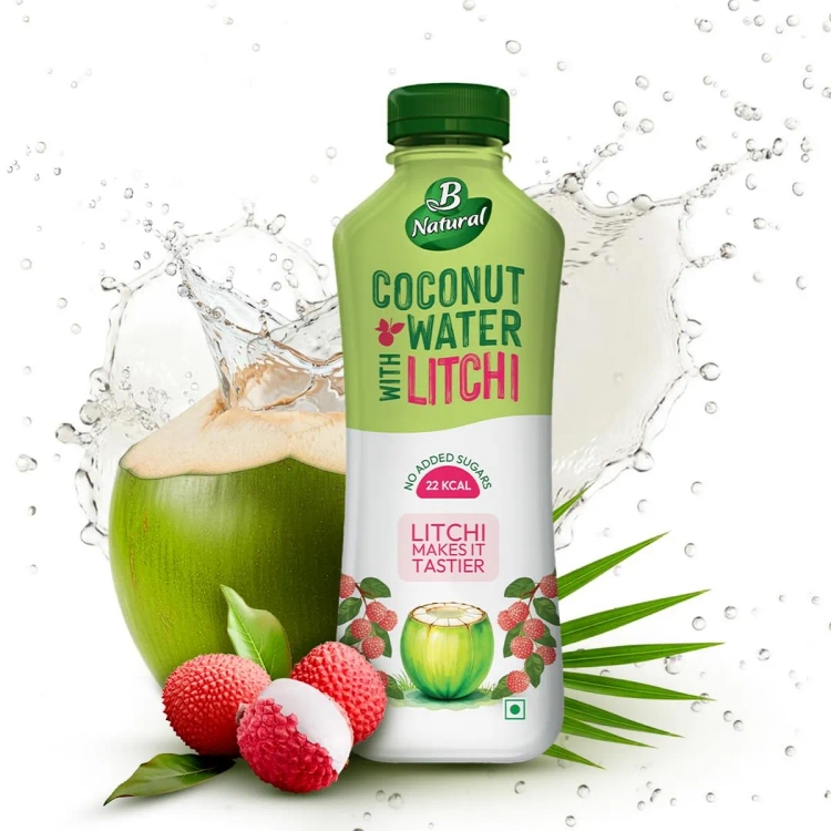 B Natural Coconut Water With Litchi | 750 m