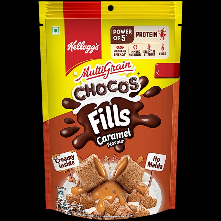 Kellogg's Multigrain Caramel Flavour Chocos Fills |150g
