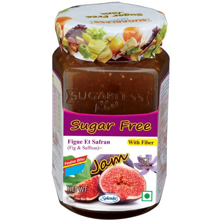 Sugarless Bliss Fig Jam with Fibre Saffron, 300g