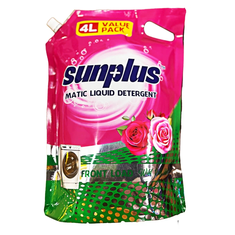 Sunplus Rose Liquid Detergent FL Puch 4L
