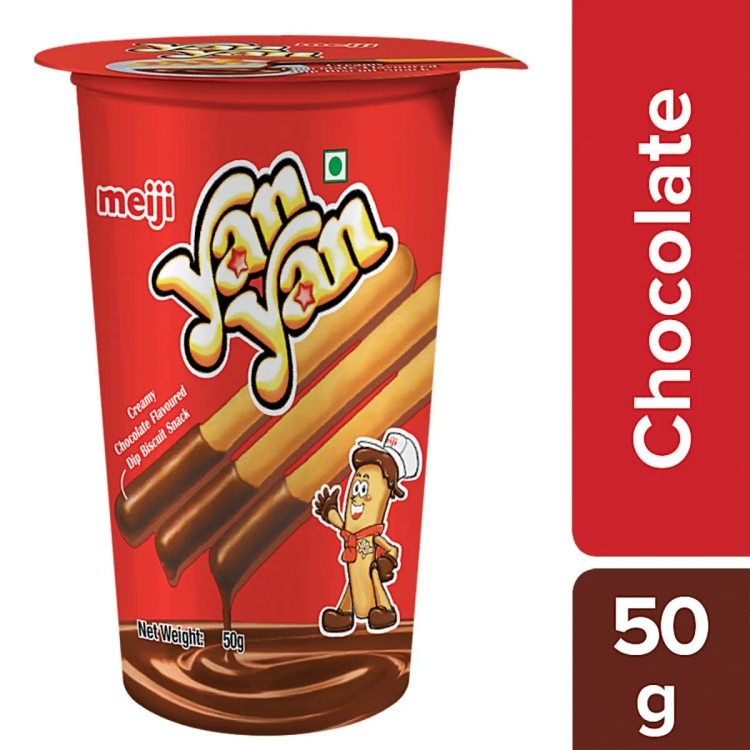 Meiji Yan Yan Chocolate Biscuits 44G