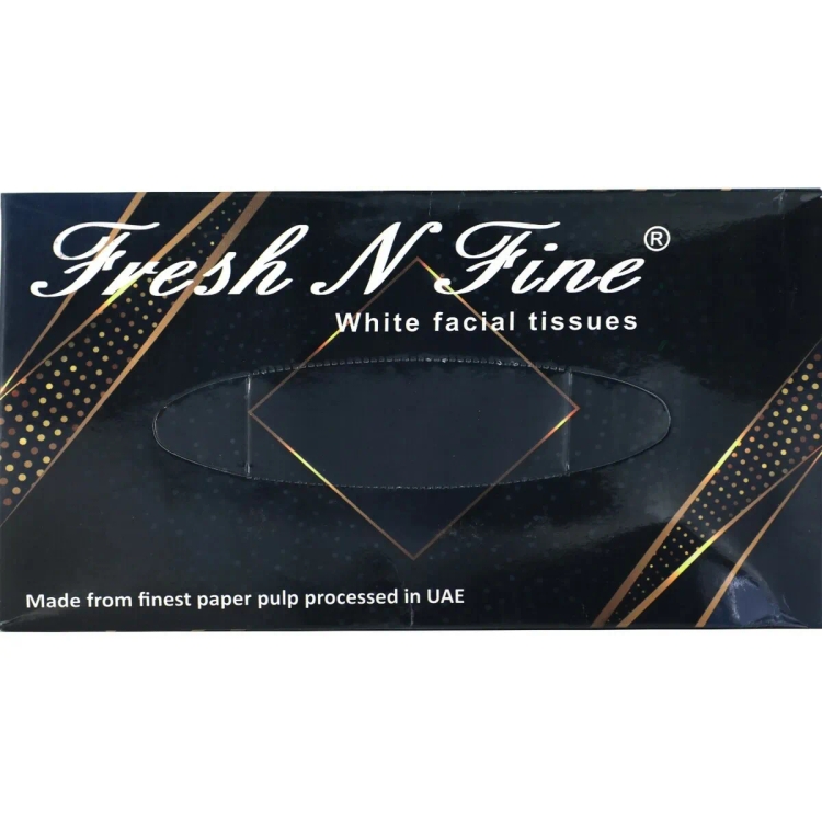 Fresh N Fine Facial Tissue White 210mm x 210 mm 2ply 200s