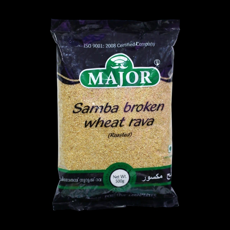 Major Samba Broken Wheat Rava Roasted 500g