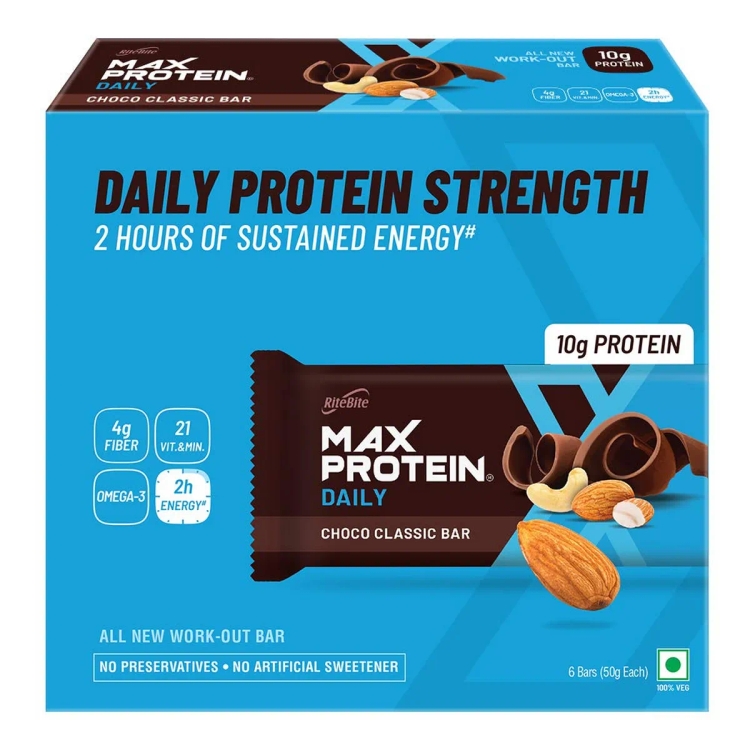 Rite Bite Work Out Nutrition Bar 6x50g